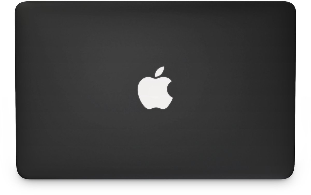 MacBook Air 13.6’’ [2022 Met Apple M2 chip] Skin Mat Zwart - 3M Sticker - Wrap - Zwart - Cover